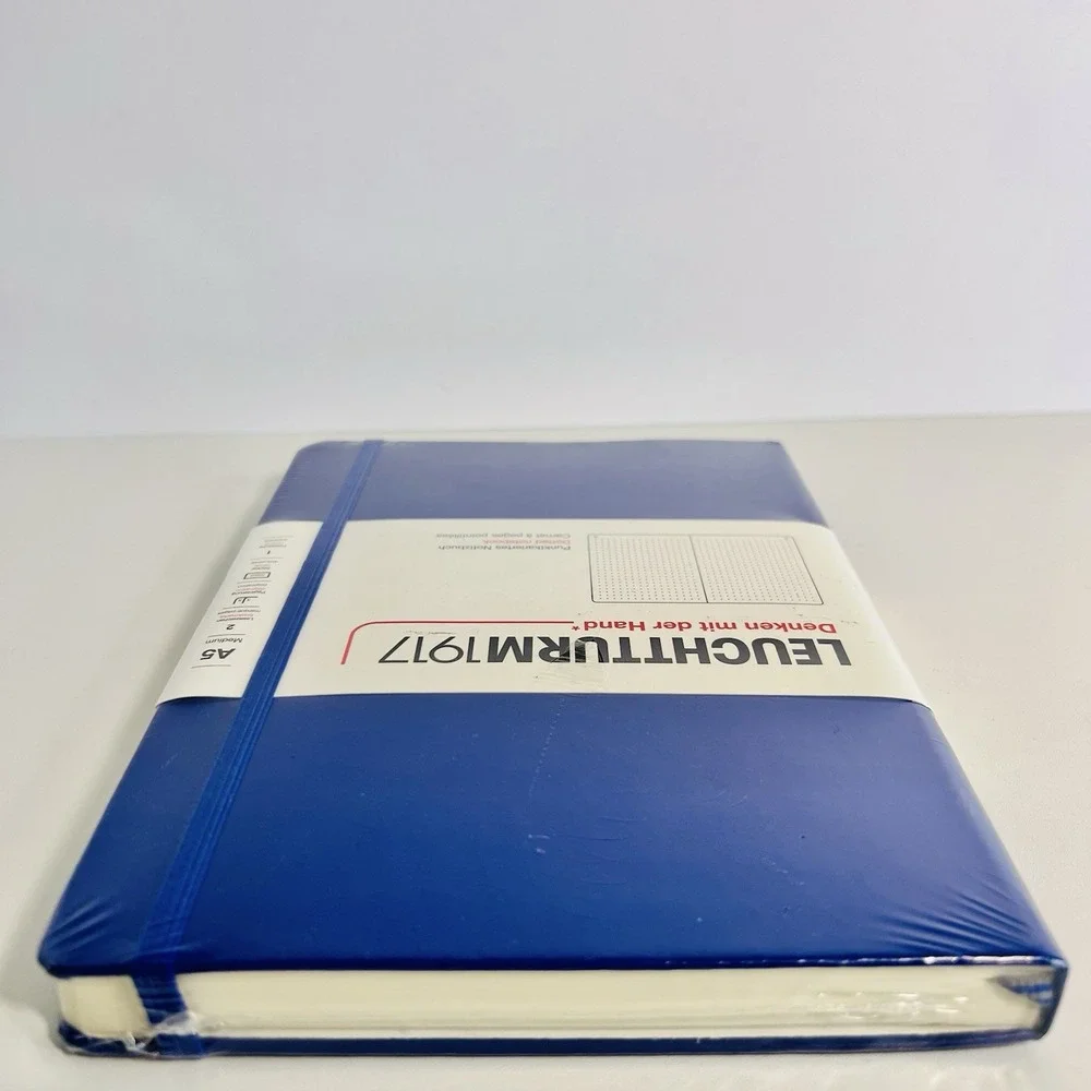 Leuchtturm 1917 Hardcover Dot Grid Notebook - Blue - A5 Medium - NEW SEALED